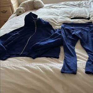 Scuba full zip and matching leggings